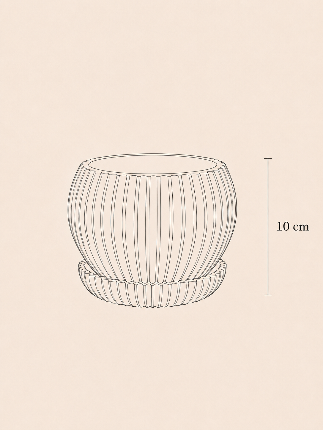 Ribbed Planter